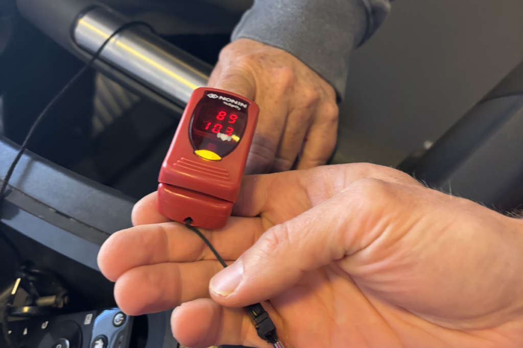 Hartrevalidatie - Saturatiemeter bij PMC Hoek van Holland